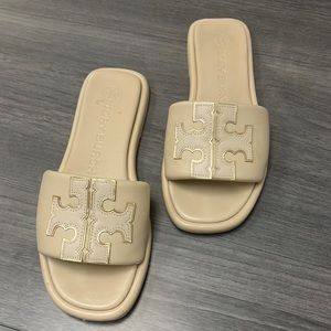 Tory Burch double T sport slide